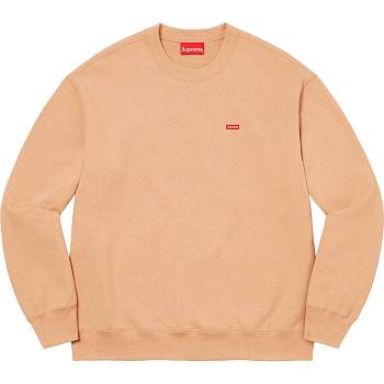 Orange Supreme Small Box Crewneck Sweatshirts | Supreme 344ZG
